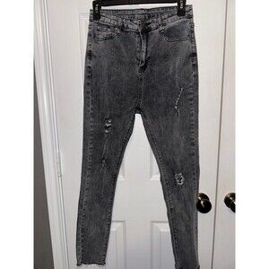 Medium Black Distressed Jeans